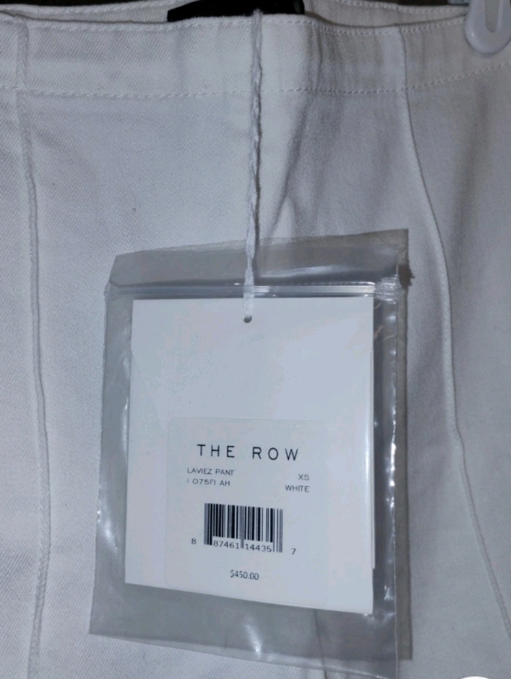 The Row Laviez Women's White Tailored Pants Size XS New - Picture 3 of 5